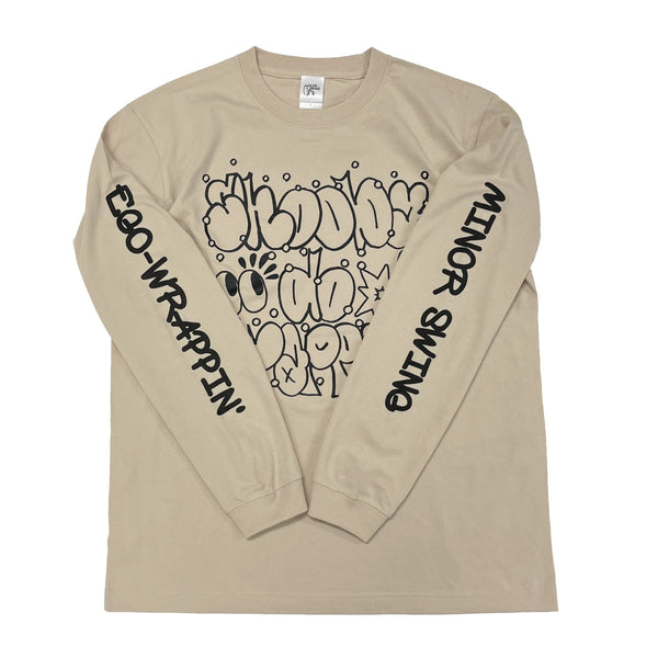 shooby do wrappin' ロングスリーブTシャツ【SAND BEIGE】